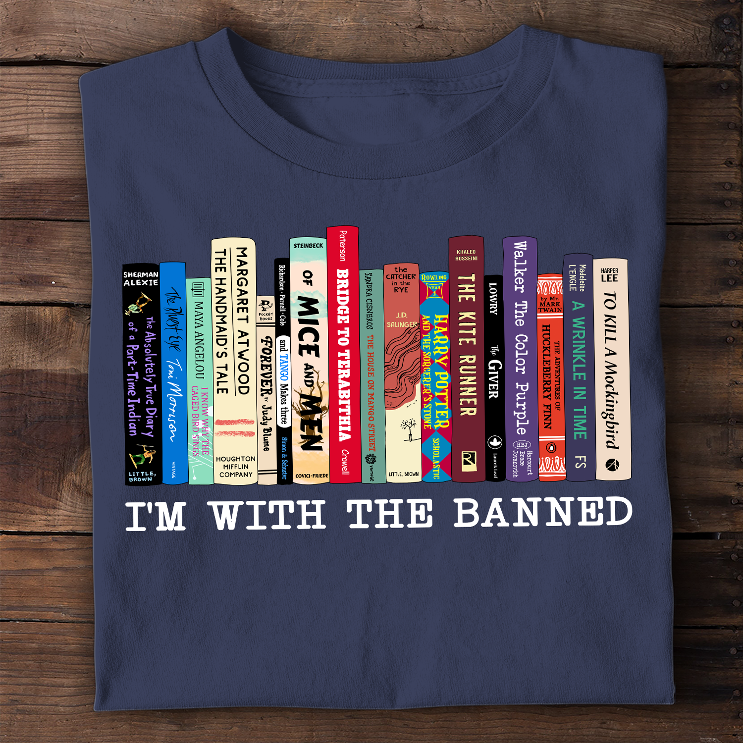 I m With The Banned Book Lovers Gift TSB58 Bookswares