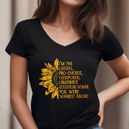 Women's V-neck T-shirt TSVB502