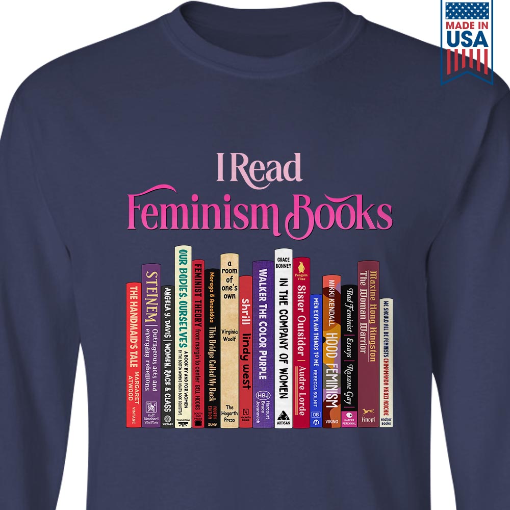 I Read Feminism Books Book Lovers Gift LSB308