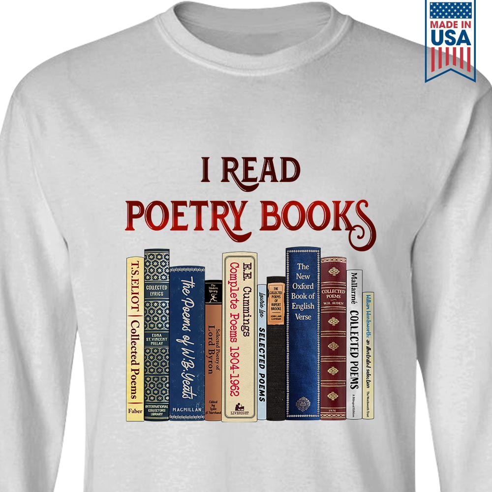 I Read Poetry Books Book Lovers Gift LSW279