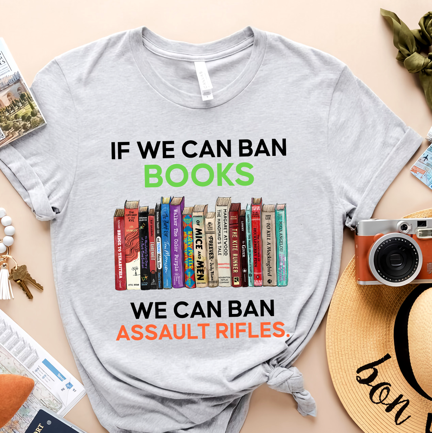 If We Can Ban Books We Can Ban Assault Rifles Book Lovers Gift TSW233