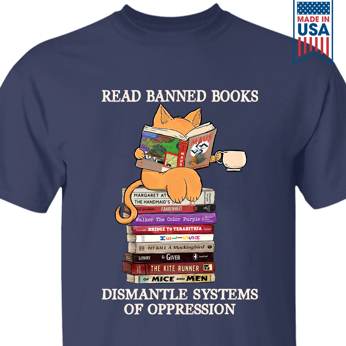 Maus Read Banned Books Dismantle Systems Of Oppression Book Lovers Gift TSB218