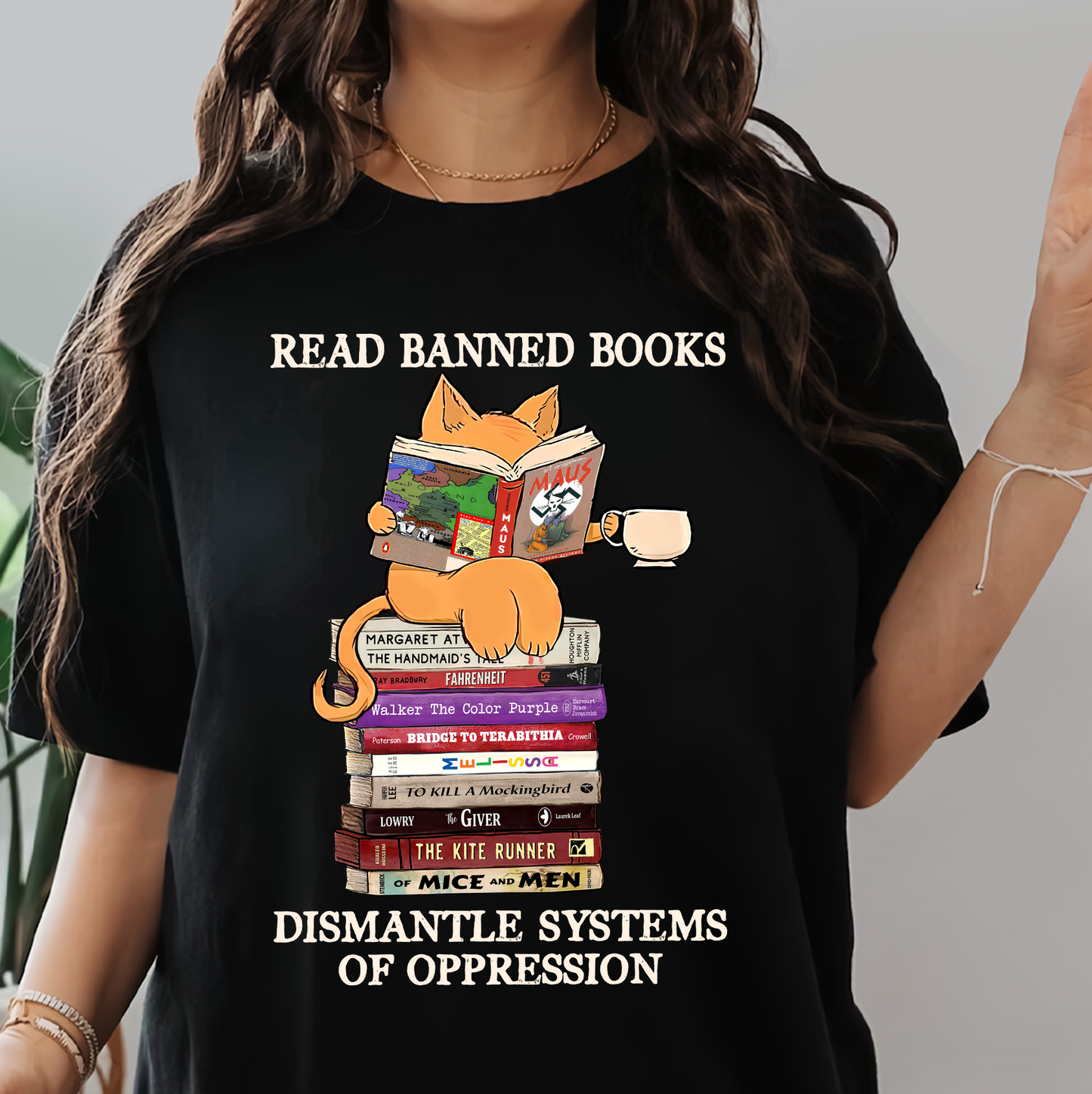 Maus Read Banned Books Dismantle Systems Of Oppression Book Lovers Gift TSB218