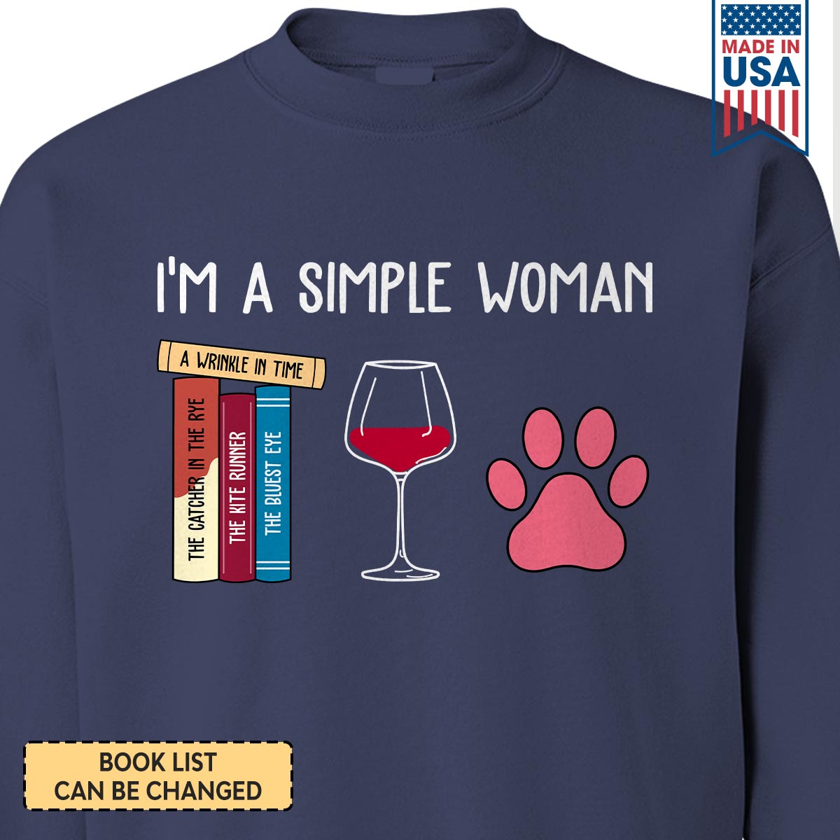 Custom I'm A Simple Woman Book Lovers Gift SWBH14