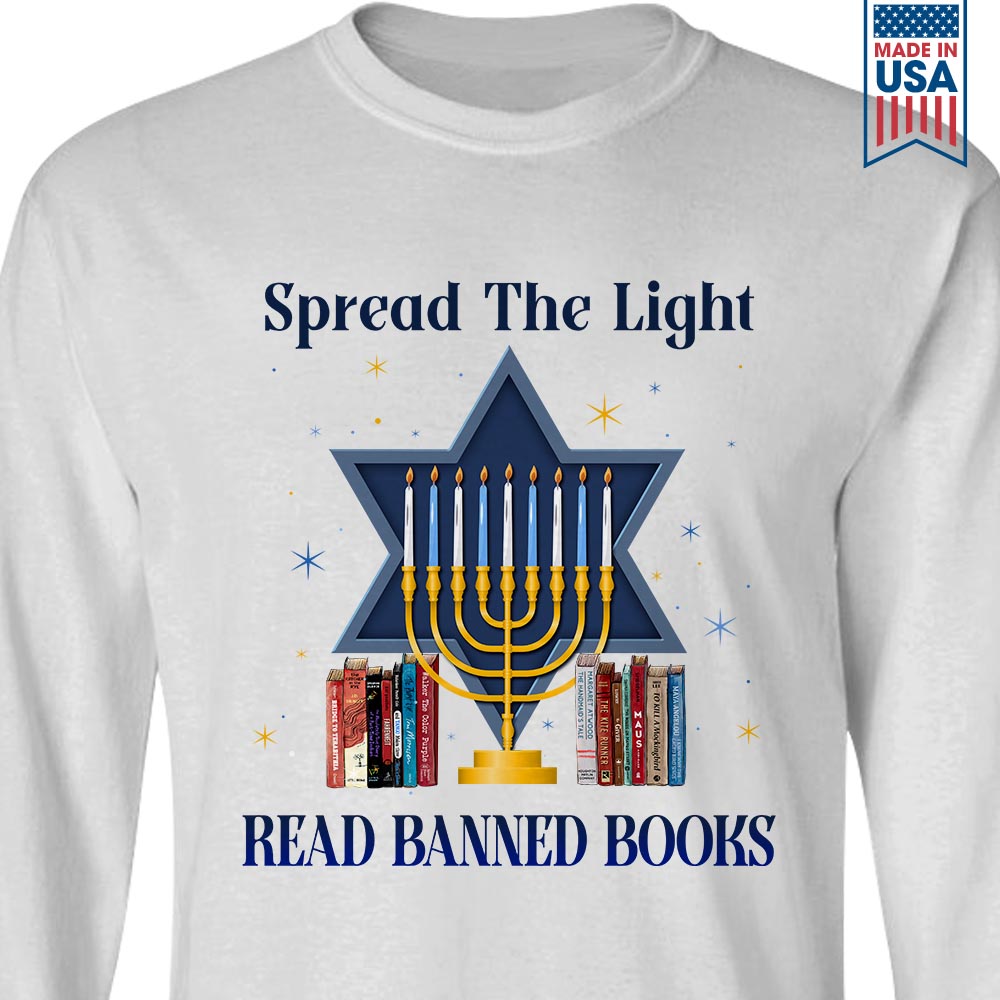 Spread The Light Read Banned Books Book Lovers Gift LSW343