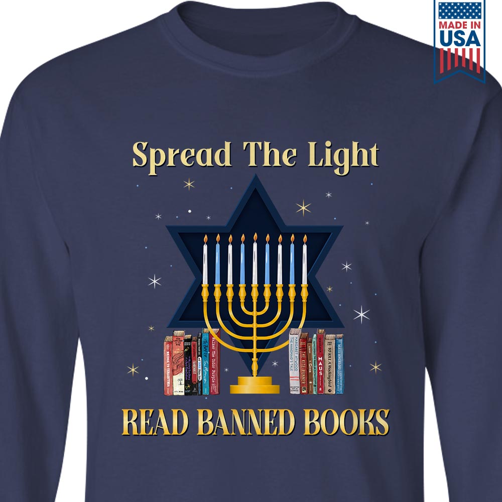 Spread The Light Read Banned Books Book Lovers Gift LSB344