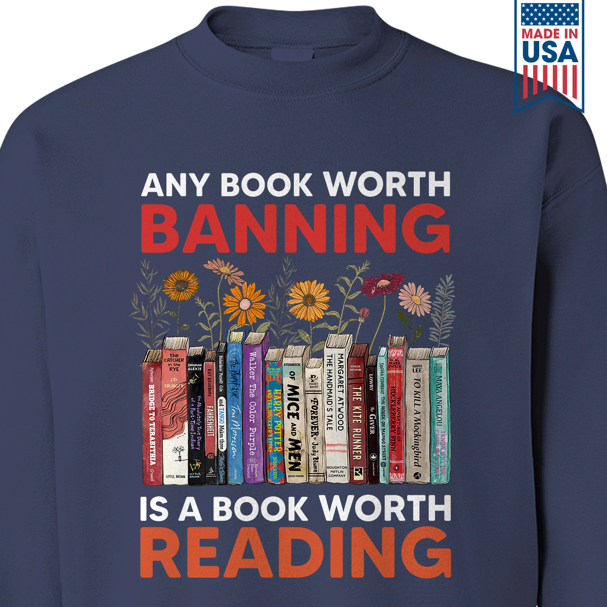 Any Book Worth Banning Is A Book Worth Reading Book Lovers Gift SWB362