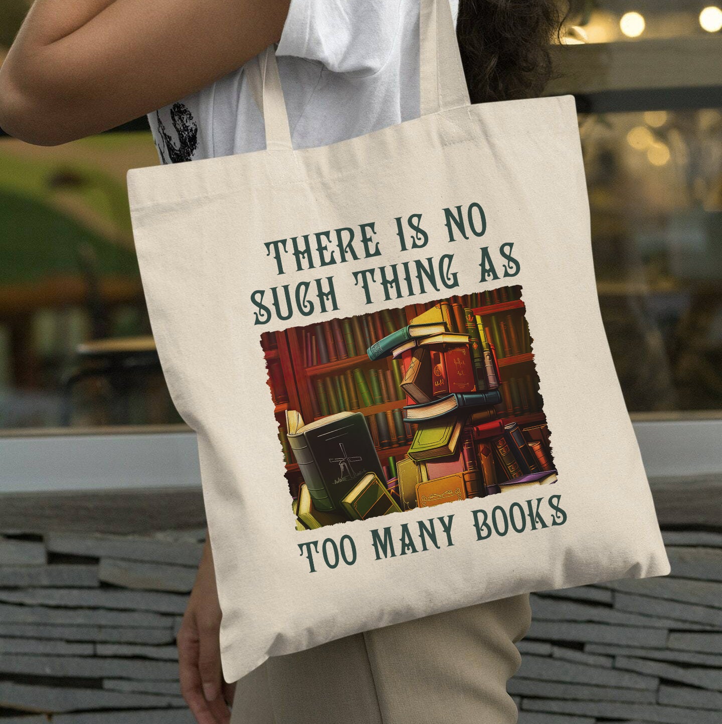 Too Many Books Tote Bag