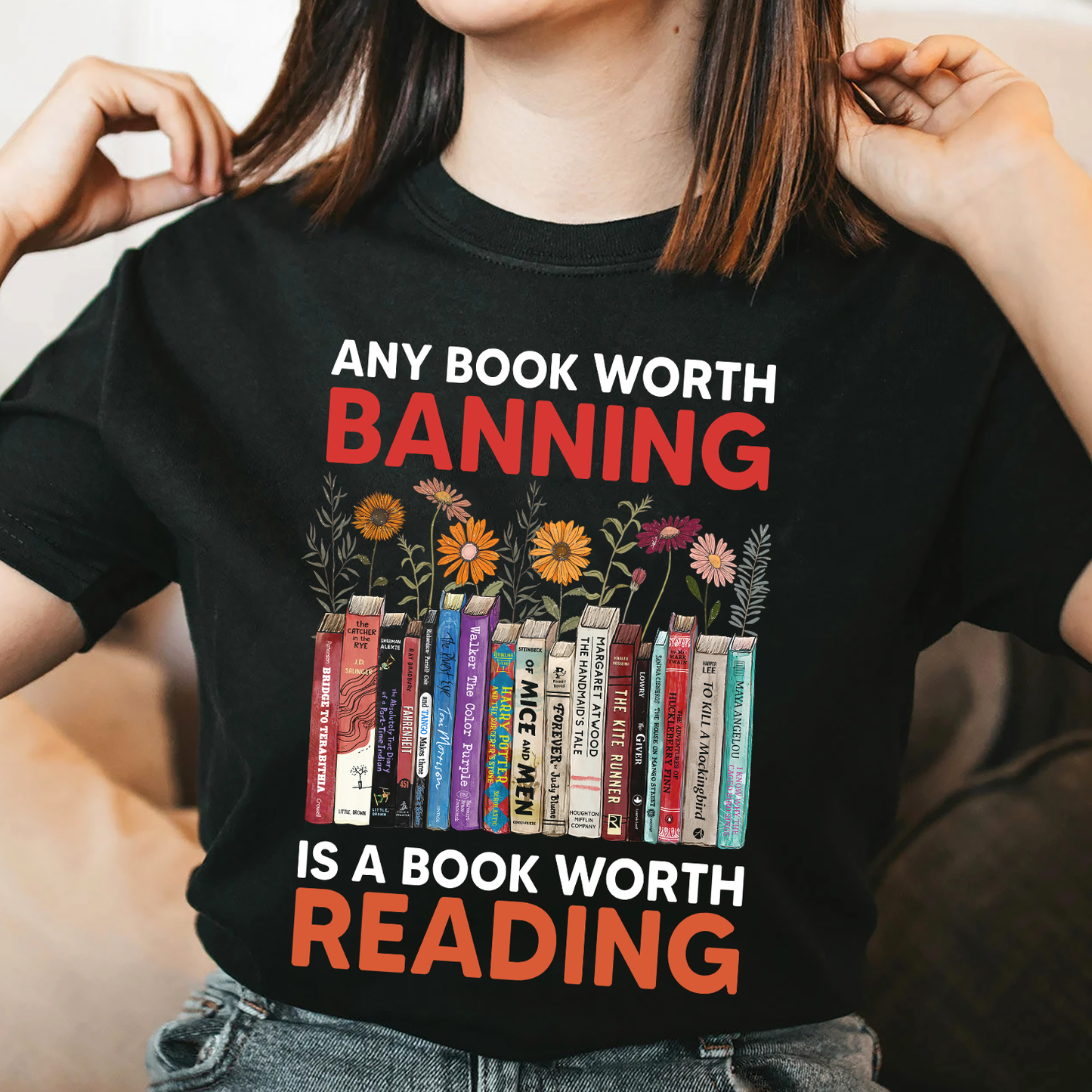 Any Book Worth Banning Is A Book Worth Reading Book Lovers Gift TSB362