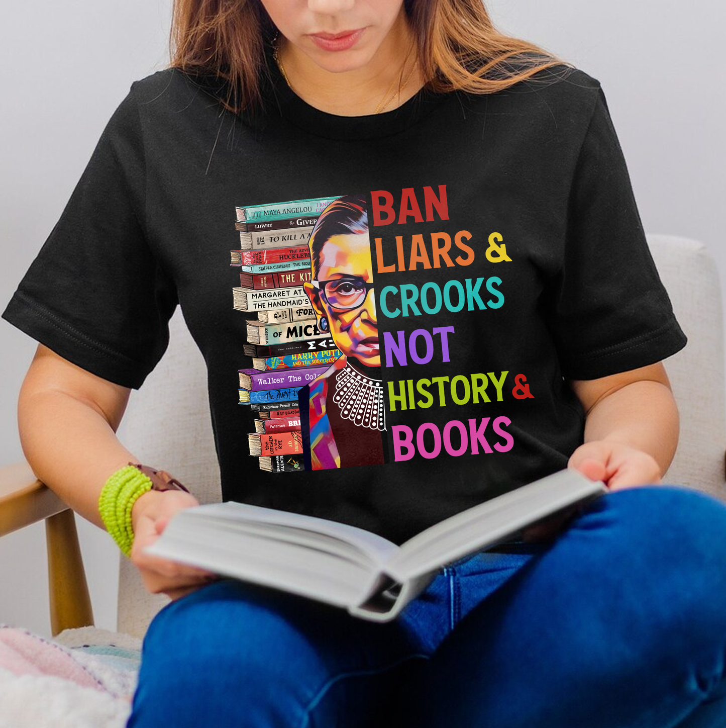 Ban Liars And Crooks Not History And Books Book Lovers Gift TSB314