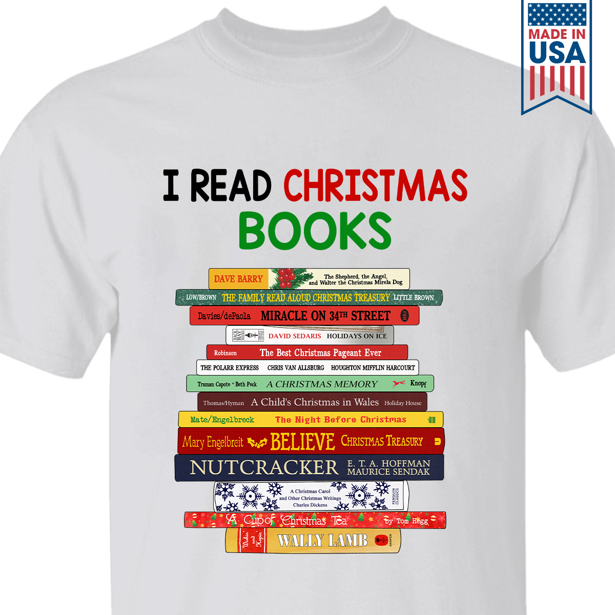 I Read Christmas Books Book Lovers Gift TSW293