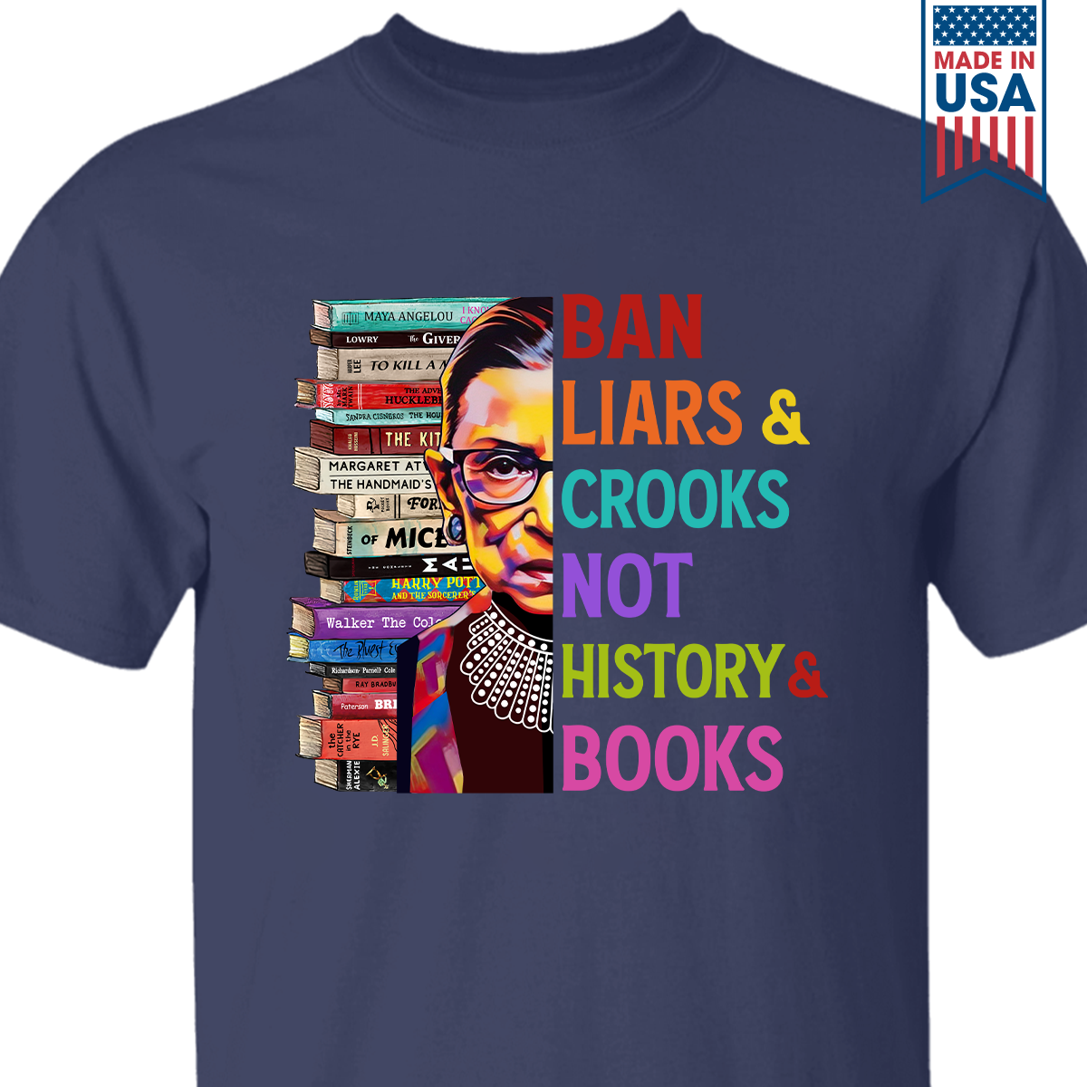 Ban Liars And Crooks Not History And Books Book Lovers Gift TSB314