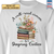 Custom Bookshelf A Well Read Woman Is A Dangerous Creature Book Lovers Gift LSWH129