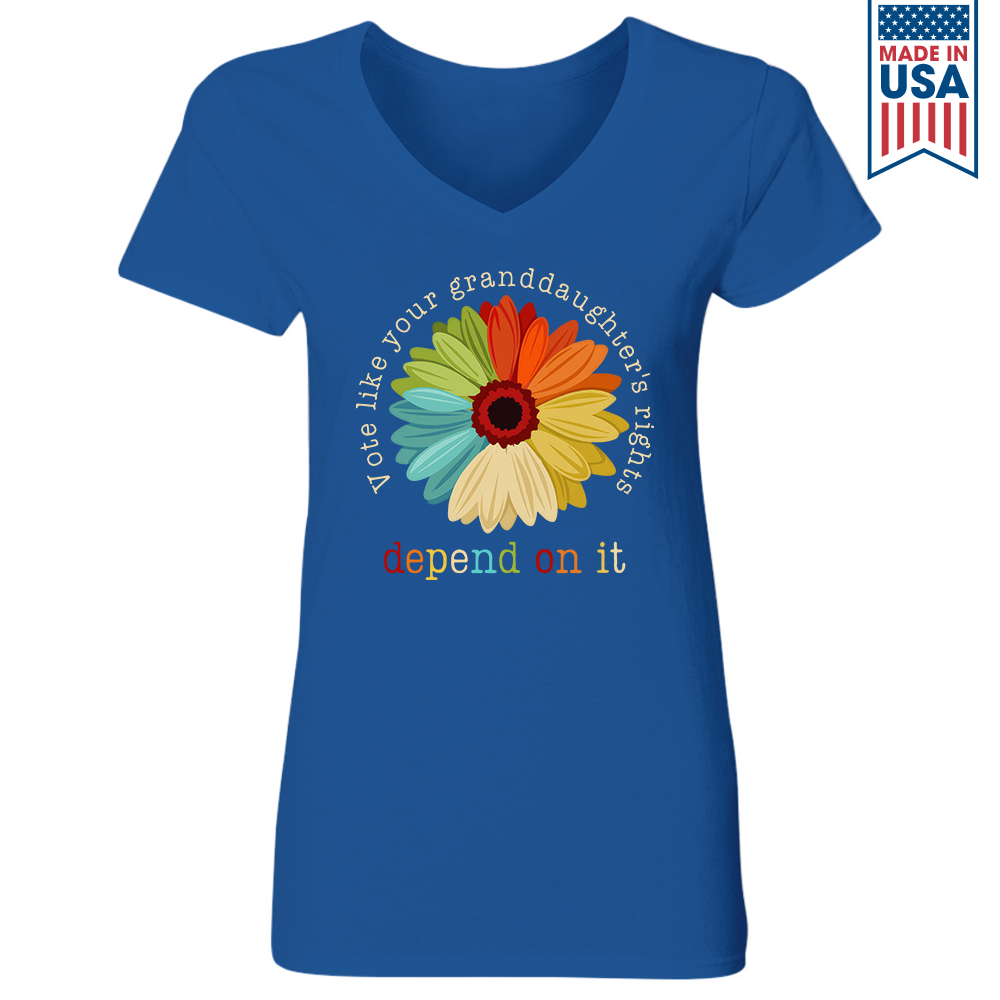 Women's V-neck T-shirt TSVB456