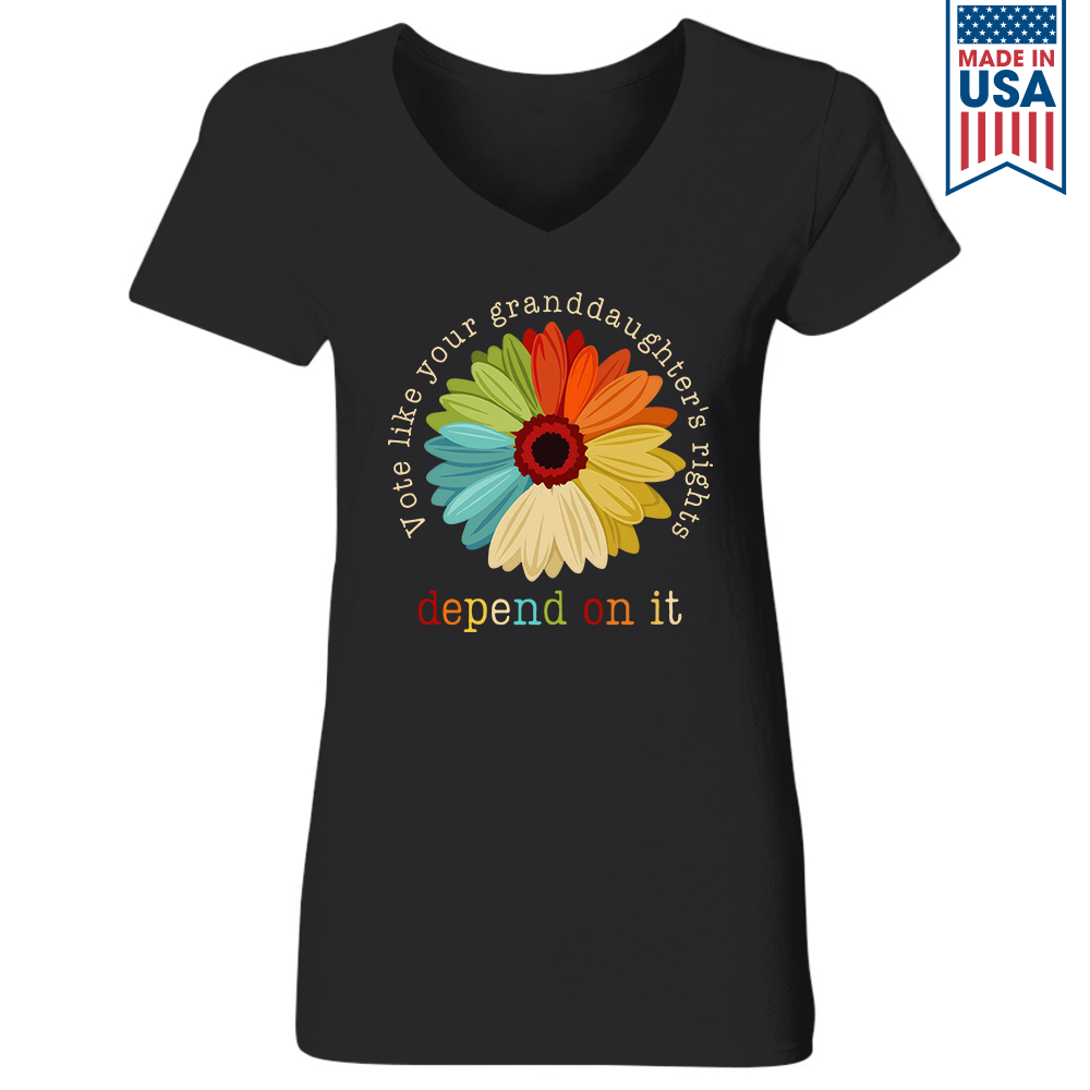 Women's V-neck T-shirt TSVB456