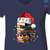 Christmas Books Hat Book Lover Gift Women's V-neck T-shirt TSVB262