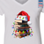 Christmas Books Hat Book Lovers Gift Women's V-neck T-shirt TSVW261