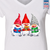 Christmas Santa Claus Book Lovers Gift Women's V-neck T-shirt TSVW245