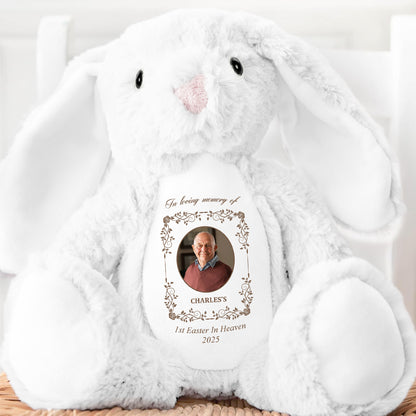 1st Easter In Heaven - Personalized Stuffed Bunny