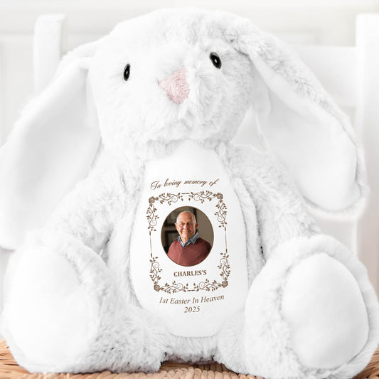 1st Easter In Heaven - Personalized Stuffed Bunny