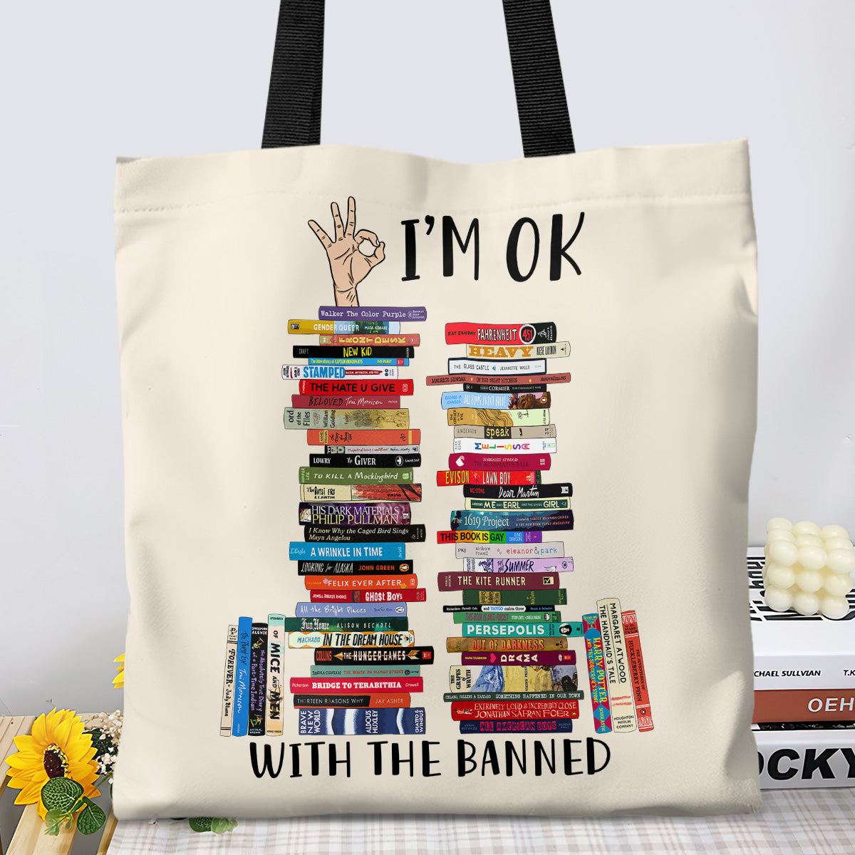 I'm OK With The Banned Book Lovers Gift TBW75