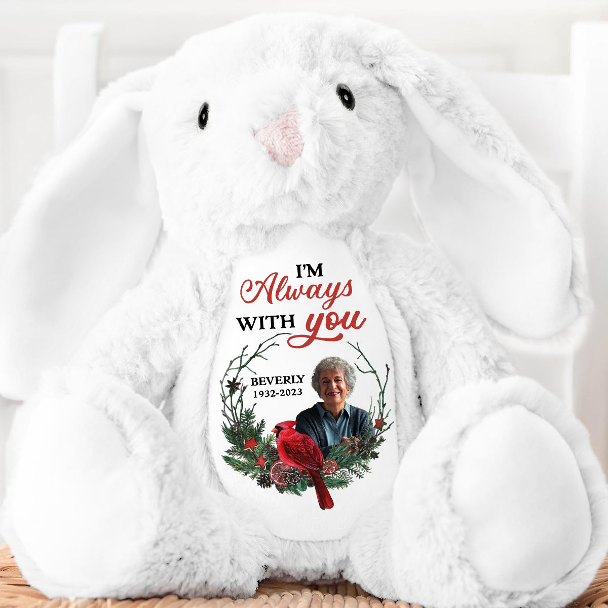 I'm Always With You - Personalized Stuffed Bunny