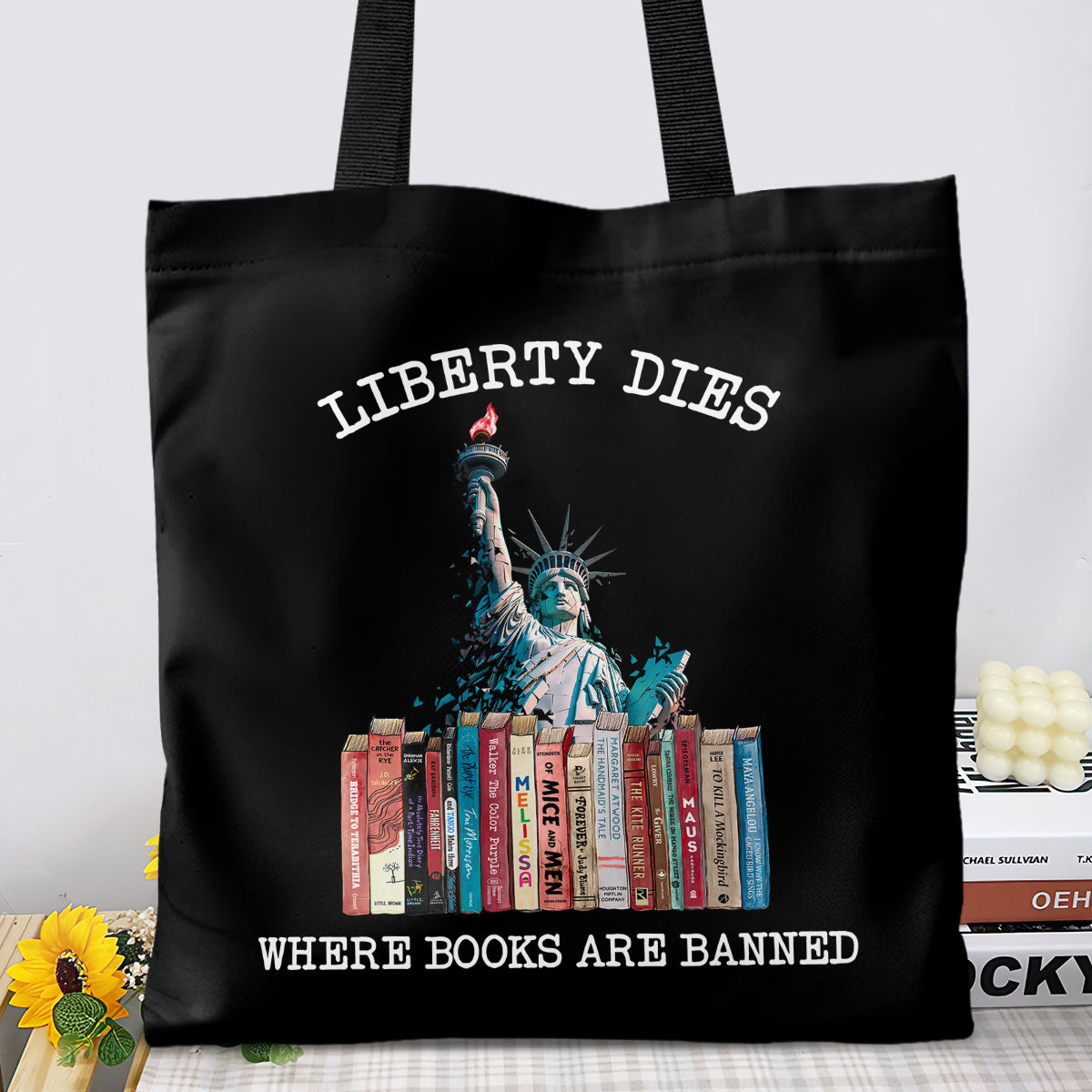 Liberty Dies Where Books Are Banned Book Lovers Gift TBF230