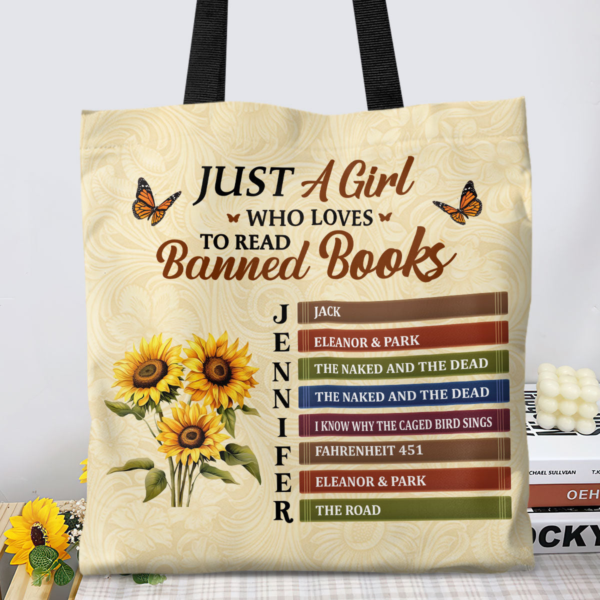 Just A Girl Who Loves To Read Banned Books - Personalized Tote Bag