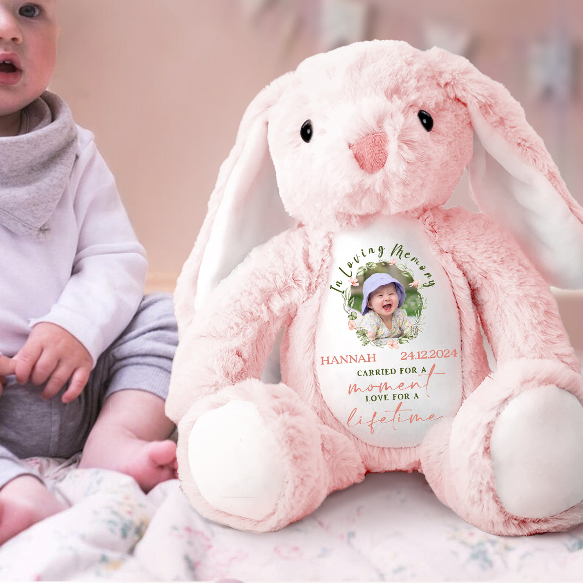 Loved For A Lifetime - Personalized Stuffed Bunny