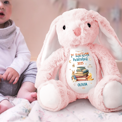 1st Edition Baby Keepsake - Personalized Stuffed Bunny