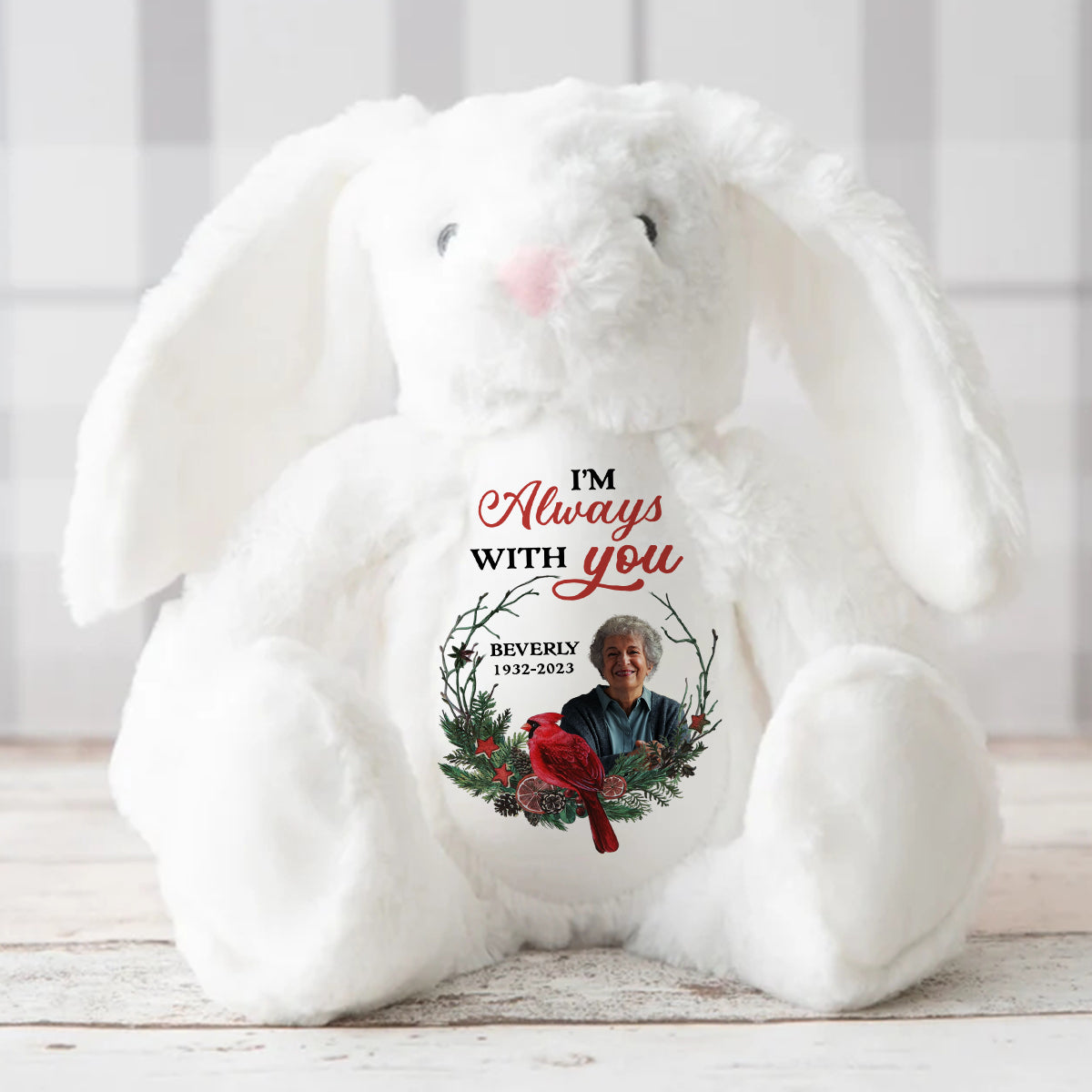 I'm Always With You - Personalized Stuffed Bunny