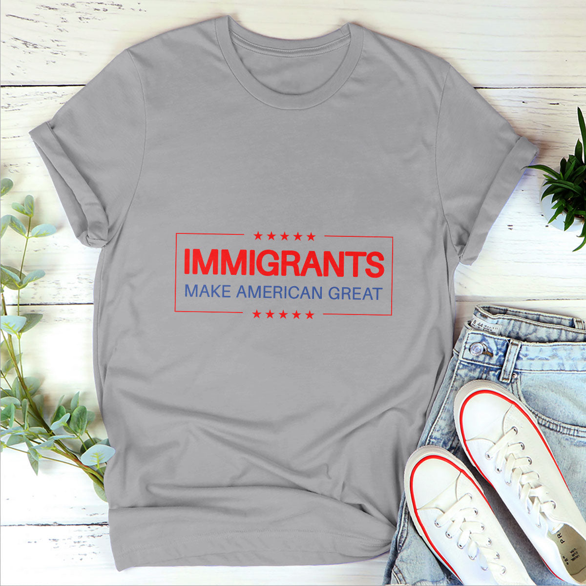 Immigrants Make American Great - Personalized Unisex T-shirt