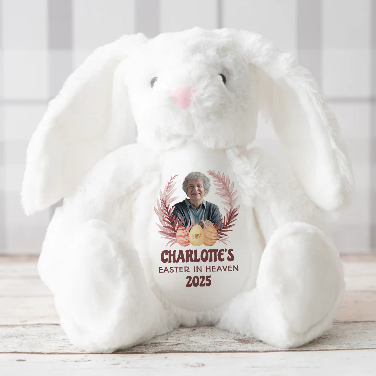 Easter In Heaven - Personalized Stuffed Bunny