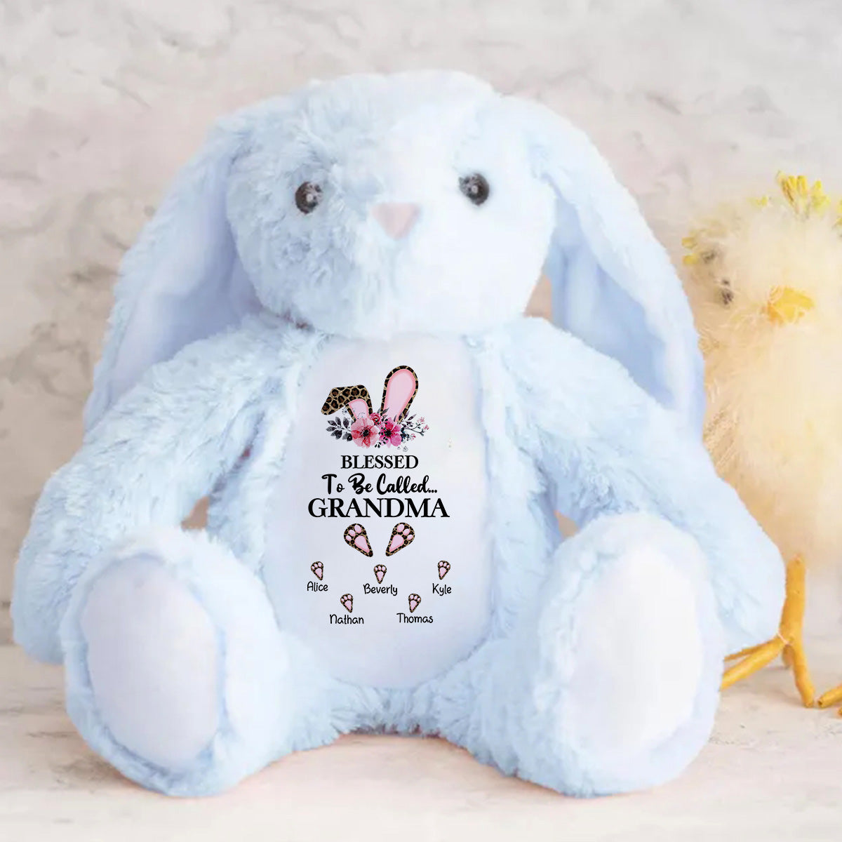 Blessed To Be Called Grandma - Personalized Stuffed Bunny