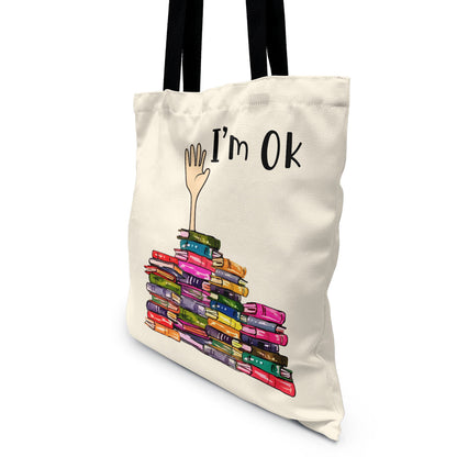 I'm OK It's Fine I'm Fine Everything's Fine Book Lovers Gift TBW21