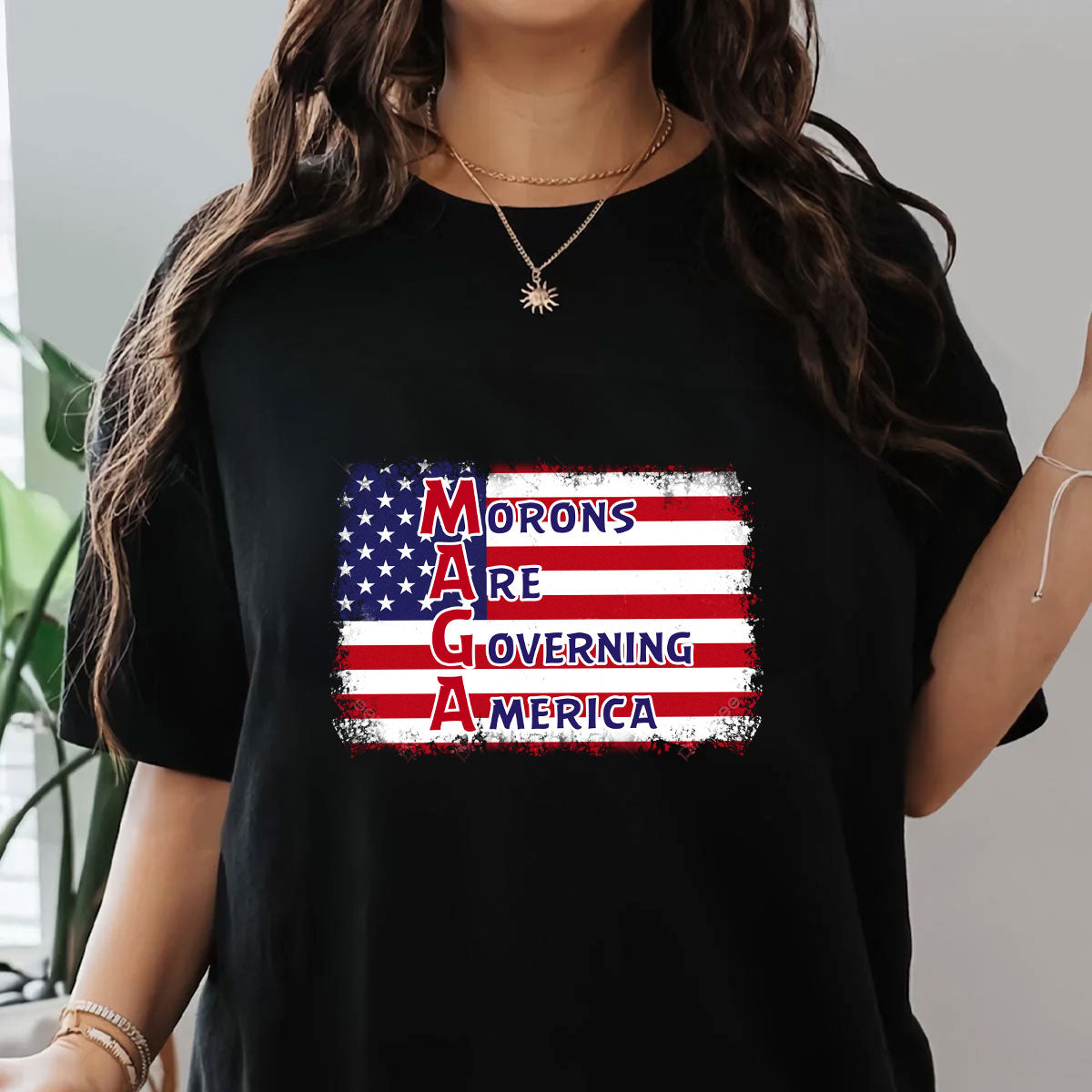 Morons Are Governing America - Personalized Unisex T-shirt