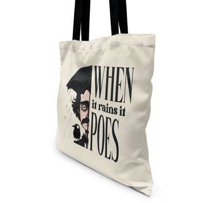 When It Rains It Poes - Tote Bag