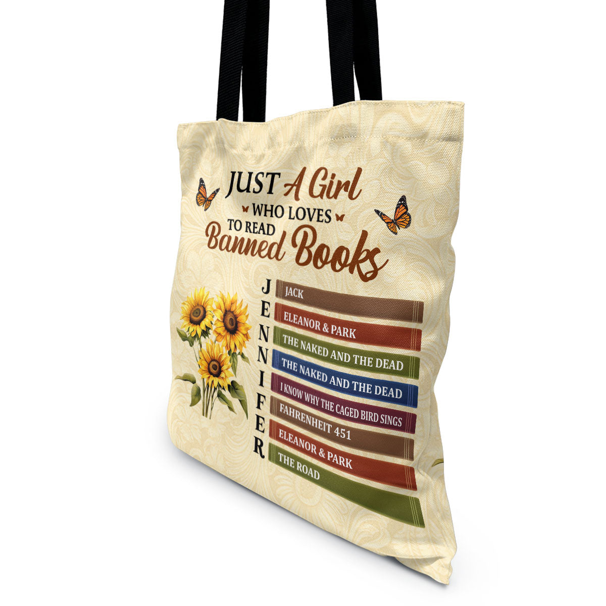 Just A Girl Who Loves To Read Banned Books - Personalized Tote Bag