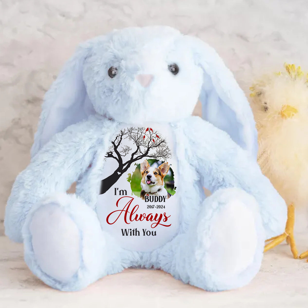 I'm Always With You - Personalized Stuffed Bunny