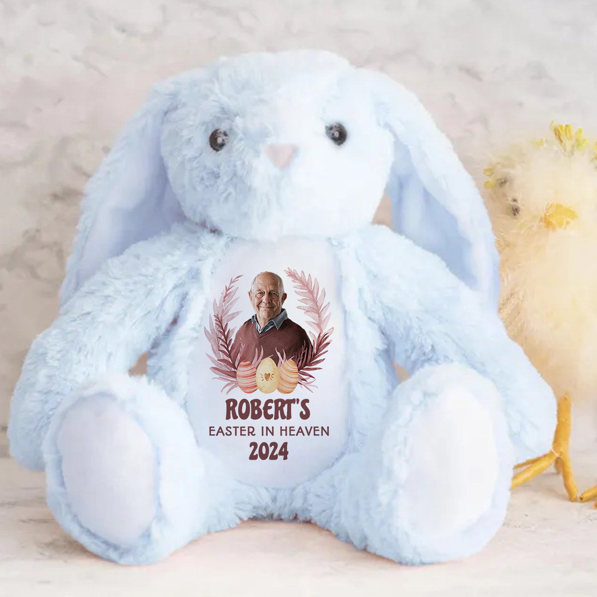 Easter In Heaven - Personalized Stuffed Bunny