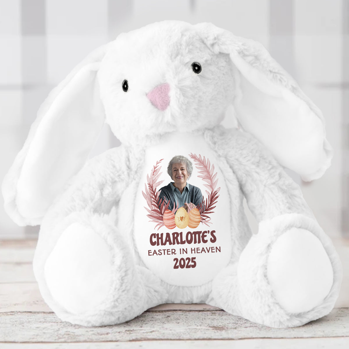 Easter In Heaven - Personalized Stuffed Bunny