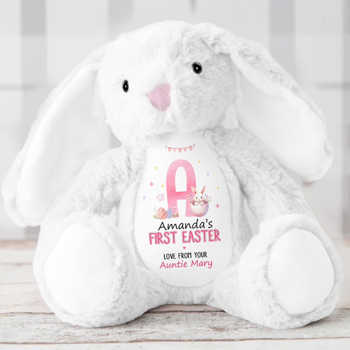 Newborn First Easter - Personalized Stuffed Bunny