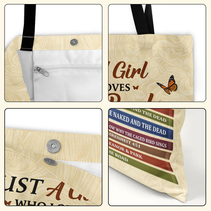 Just A Girl Who Loves To Read Banned Books - Personalized Tote Bag