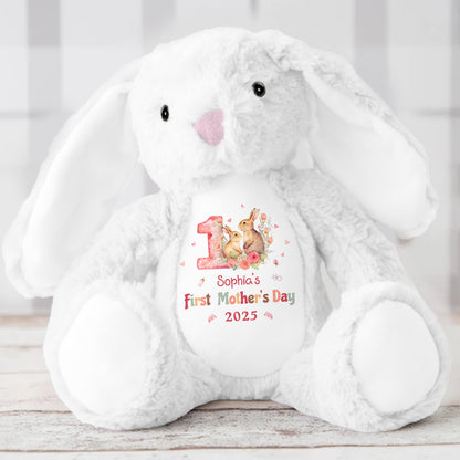 First Mother's Day - Personalized Stuffed Bunny