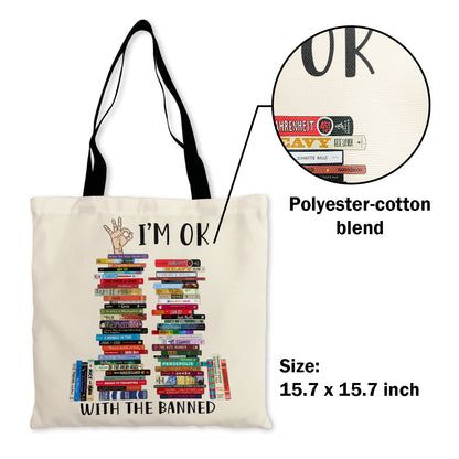 I'm OK With The Banned Book Lovers Gift TBW75