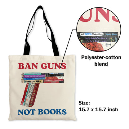 Ban Guns Not Books Book Lover Gift TBW187