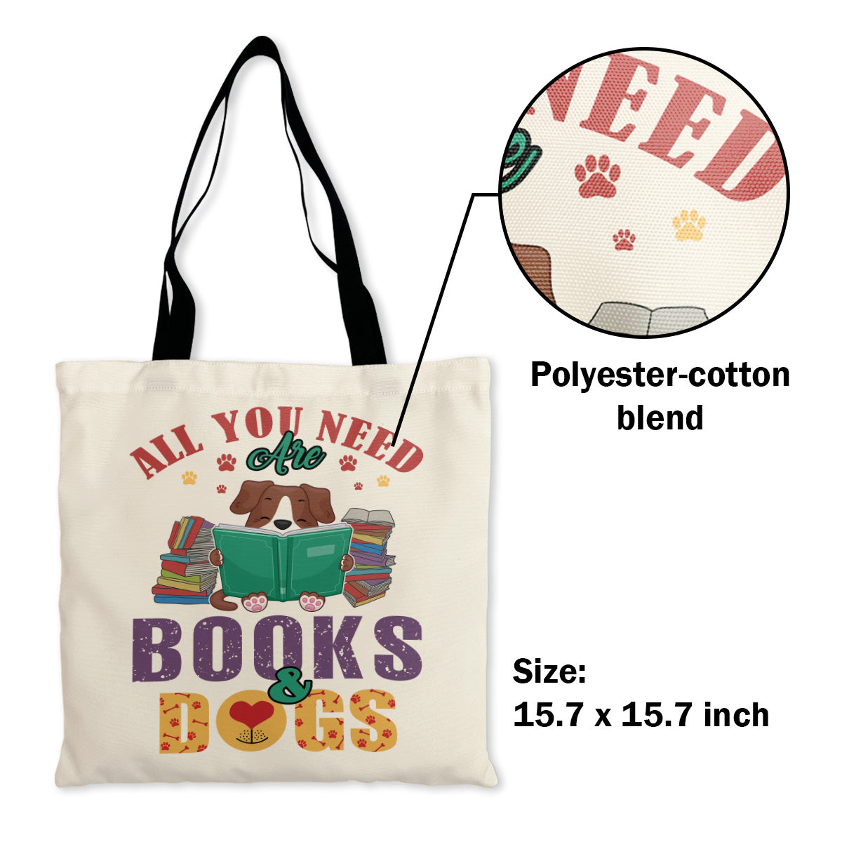 All You Need Are Books And Dogs Book Lovers Gift TBW45