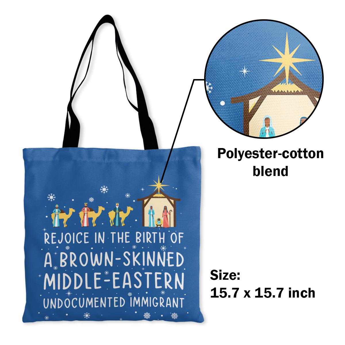 Rejoice In The Birth Of A Brown-Skinned Middle-Eastern Undocumented Immigrant Book Lovers Gift TBF306