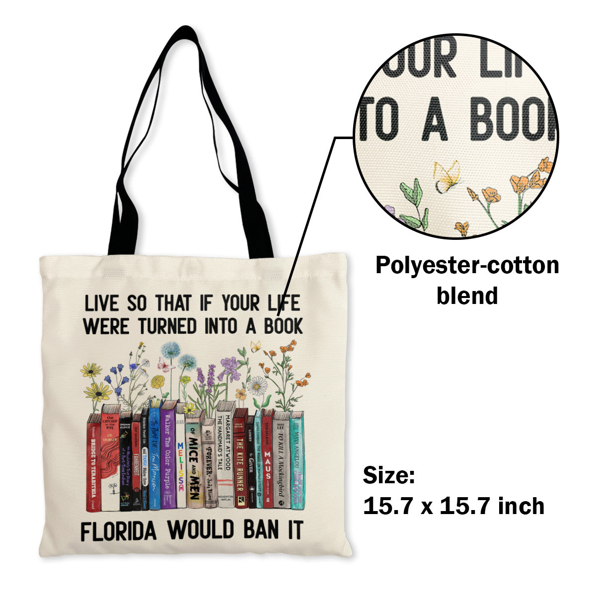 Live So That If Your Life Were Turned In To A Book Florida Would Ban It Book Lovers Gift TBW219