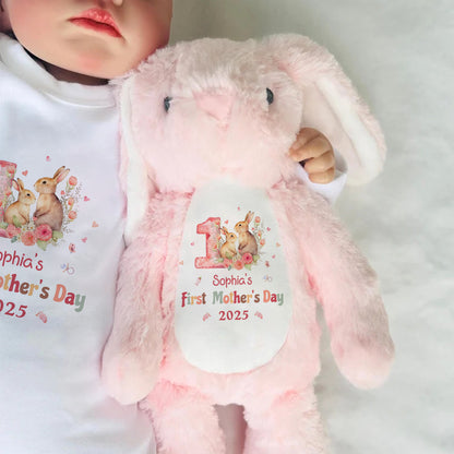 First Mother's Day - Personalized Stuffed Bunny